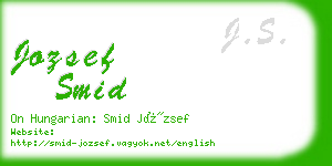 jozsef smid business card